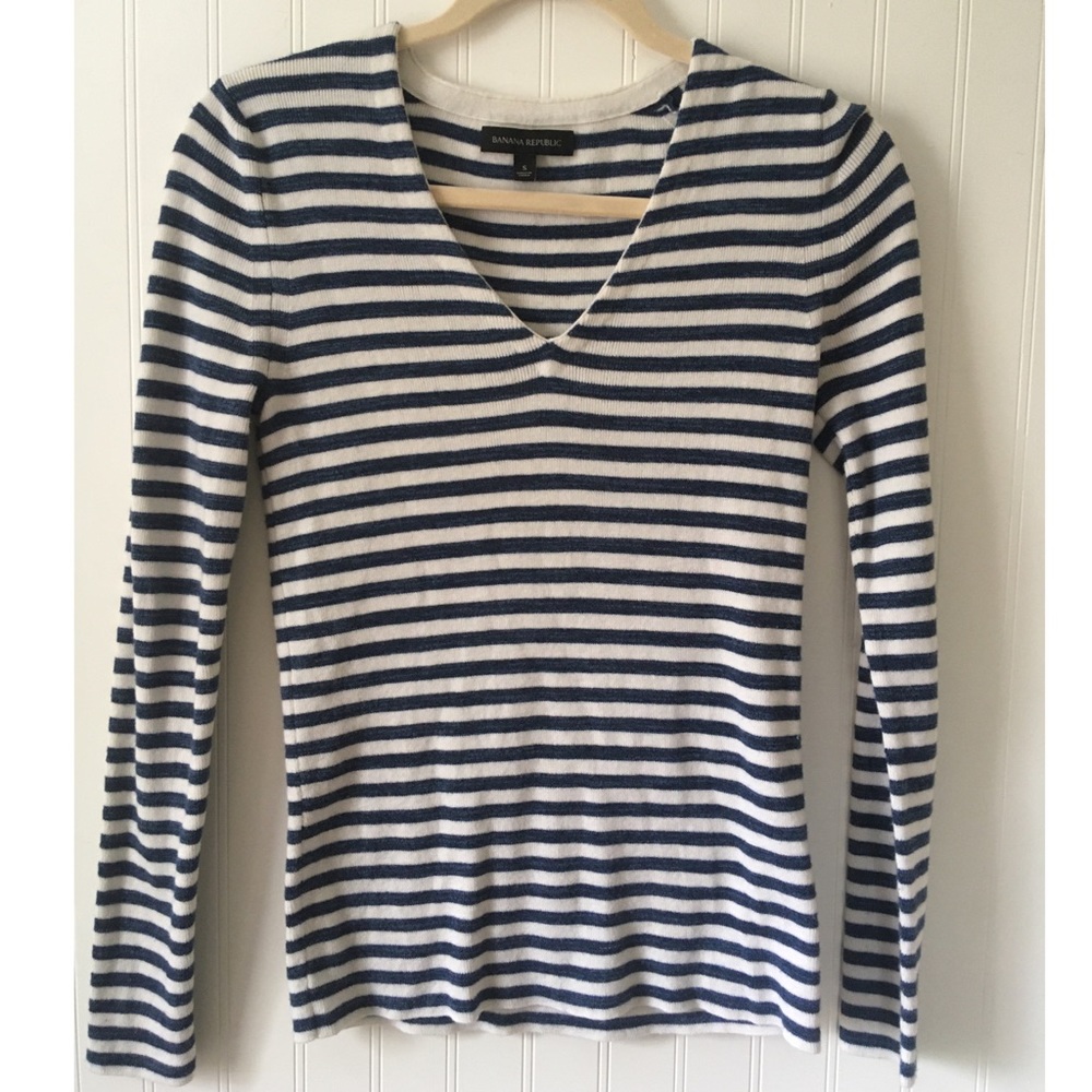 Banana Republic Striped Sweater Top